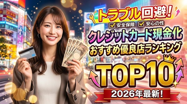 トラブル回避！クレジットカード現金化おすすめ優良店ランキングTOP10